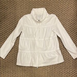 Neon Buddha Women's White Cotton Jacket